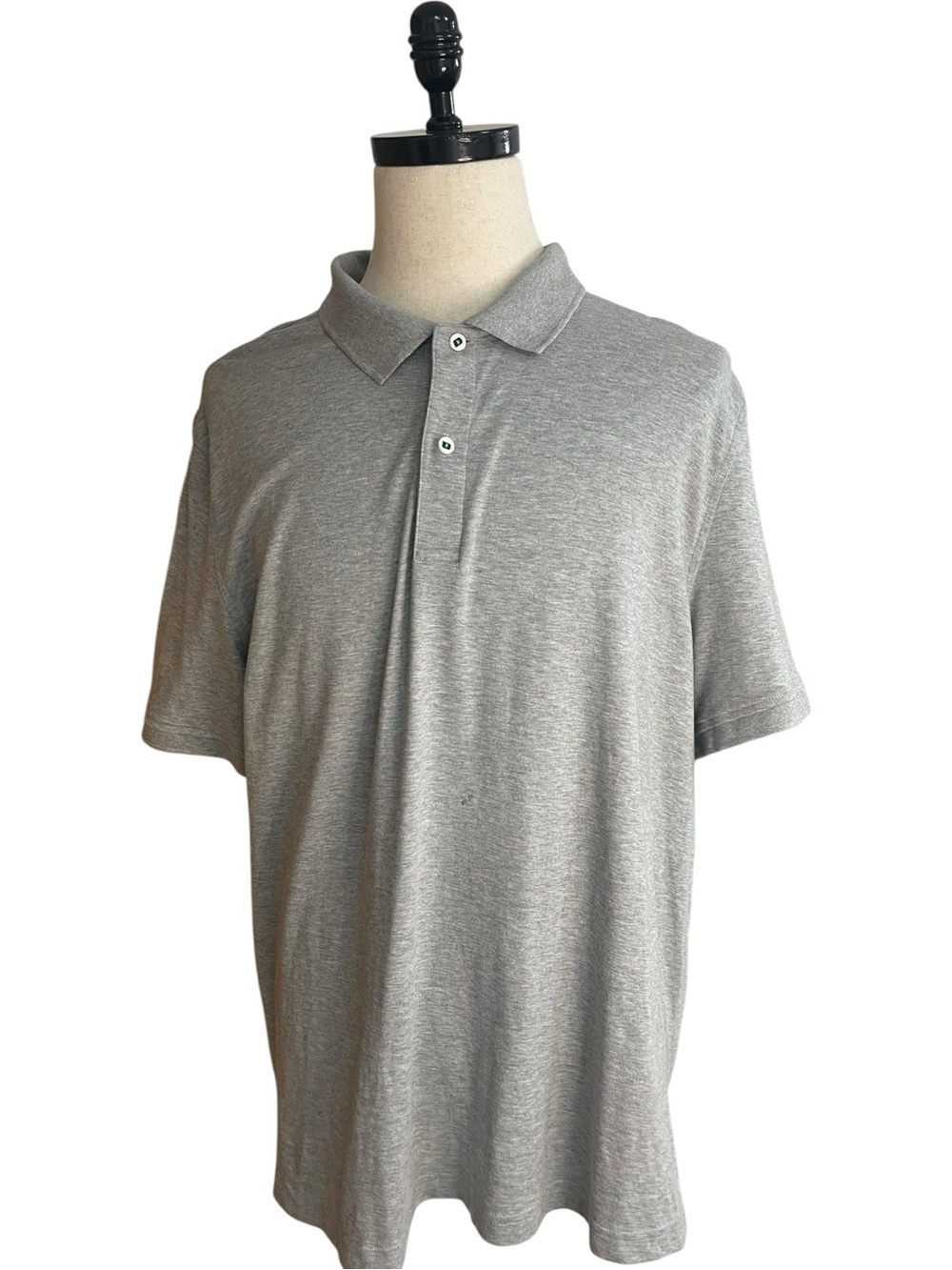 UNTUCKit Damaschino Wrinkle Free Polo Heather Gray